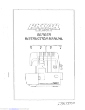 Riccar 739DE Serger Instruction Manual