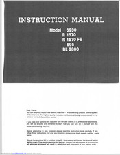 Riccar R1570 Instruction Manual