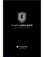 Mophie Juice Pack for Galaxy S4 User Manual