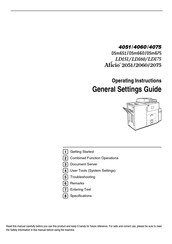 Ricoh Aficio DSm660 Operating Instructions Manual