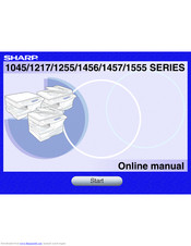 Sharp 1456 series Online Manual