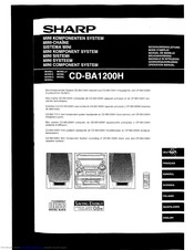 Sharp CD-BA1200H Operation Manual