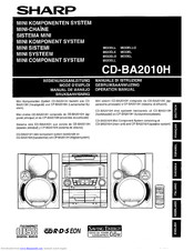 Sharp CD-BA2010H Operation Manual