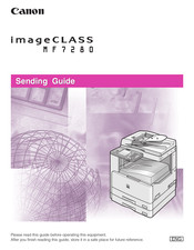 Canon MF7280 - ImageCLASS B/W Laser Sending Manual