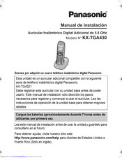 Panasonic KXTGA630 - DIGITAL CORDLESS HANDSET INSTALL Manual De Instalación