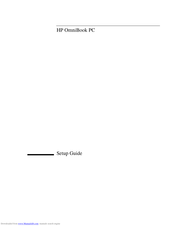 HP OmniBook Series Setup Manual