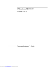 HP OmniBook XE4100 Manual