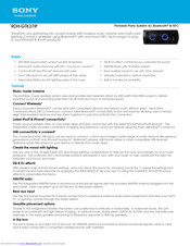 Sony RDH-GTK37iP Specifications