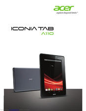 Acer Iconia Tab A110 User Manual