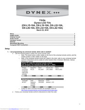 Dynex DX-L37-10A Faqs