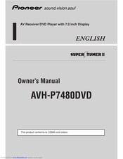 Pioneer AVH-P7480DVD Owner's Manual