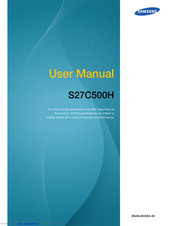 Samsung S27C500H User Manual