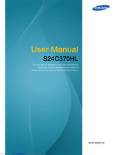 Samsung S24C370HL User Manual