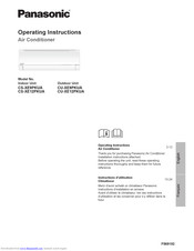 Panasonic CU-XE9PKUA Operating Instructions Manual