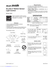 Zenith SL-5597-BZ-E - Heath - Quartz Halogen Motion-Sensing Twin Security Light User Manual