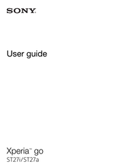 Sony Ericsson Xperia go ST27a User Manual