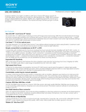 Sony DSC-RX100M2/B Specifications