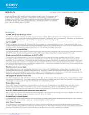 Sony NEX-5TL Features Manual