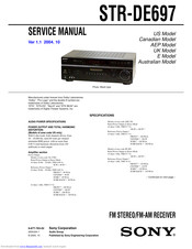 Sony STR-DE697B Service Manual