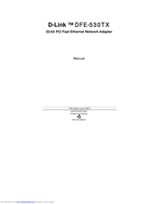D-Link DFE-530TXS Manual