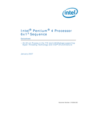 Intel HH80552PG0962M - Pentium 4 3.4 GHz Processor Datasheet