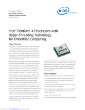 Intel HH80552PG0962M - Pentium 4 3.4 GHz Processor Product Overview