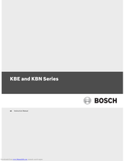 Bosch KBE-495V28-20F Instruction Manual