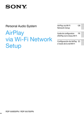 Sony RDP-XA700iPN Network Setup Manual
