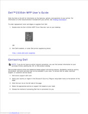 Dell 2335dn Multifunctional Laser Printer User Manual