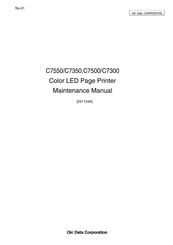 Oki C7550 Maintenance Manual