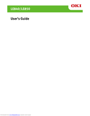 Oki LE850 User Manual