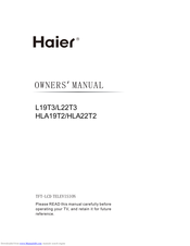 Haier HLA22T2 User Manual