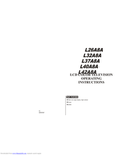 Haier L26A8A Operating Instructions Manual