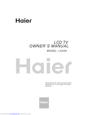 Haier L42A9 Owner's Manual