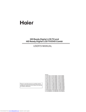 Haier LY15T1CW User Manual