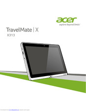 Acer TravelMate X313-M User Manual