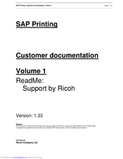 Ricoh AP410N - Aficio B/W Laser Printer Manual