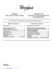 Whirlpool WED5800BC Use And Care Manual