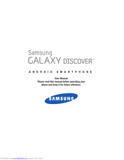 Samsung Galaxy Discover SCH-R740C User Manual