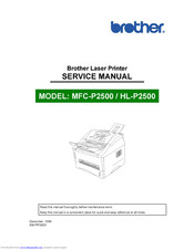 Brother MFC-P2500 Service Manual