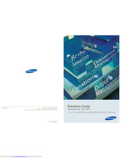 Samsung SCX-3160N Solution Manual