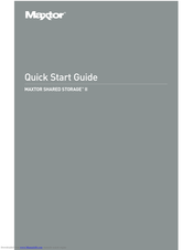 Maxtor STM310004SDAB0G-RK - Maxtor Shared Storage II NAS Server Quick Start Manual