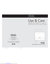 Viking RVER3305BSS Use And Care Manual