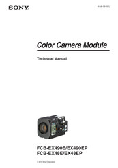 Sony FCBEX48EP Technical Manual