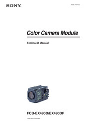 Sony FCBEX490D Technical Manual