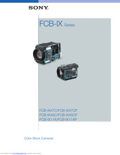 Sony FCBIX45C Brochure & Specs