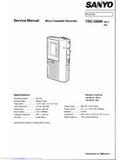Sanyo TRC-590M Service Manual