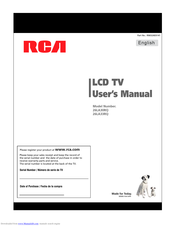 RCA 26LA30RQ User Manual