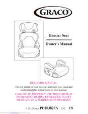 Graco 8E04SPR - No Back Turbo Booster Owner's Manual