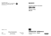 Sony SRMASTER SR-R4 Operation Manual